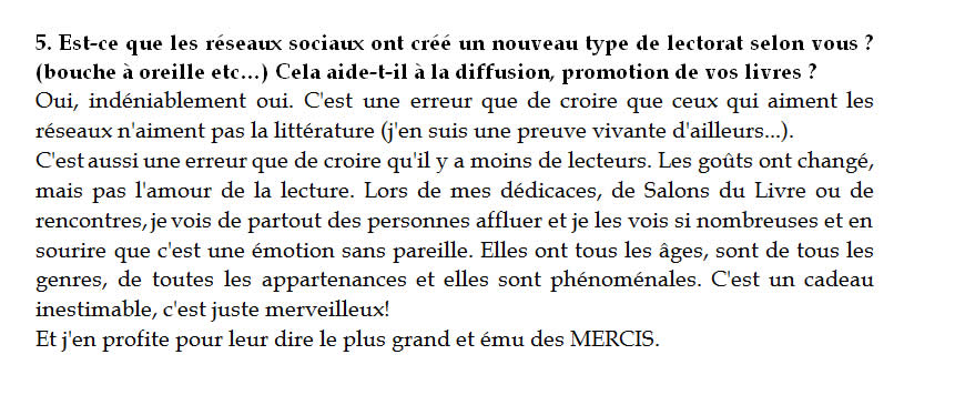 extrait interview