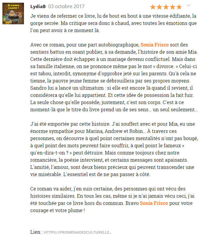 Avis blog de romans et livres